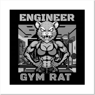 Engineer gym rat female Posters and Art